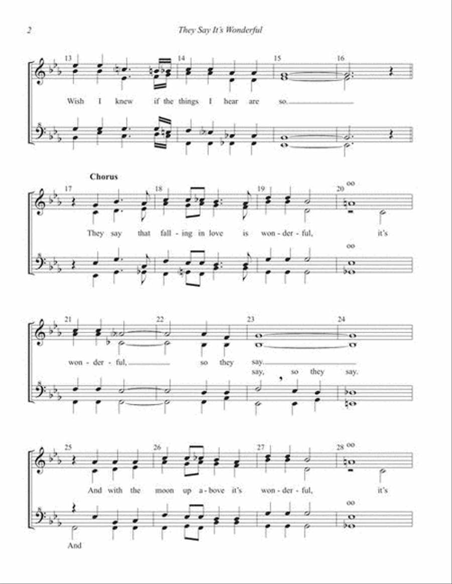 They Say It's Wonderful They Say It's Wonderful SSAA scores gallery preview page 4