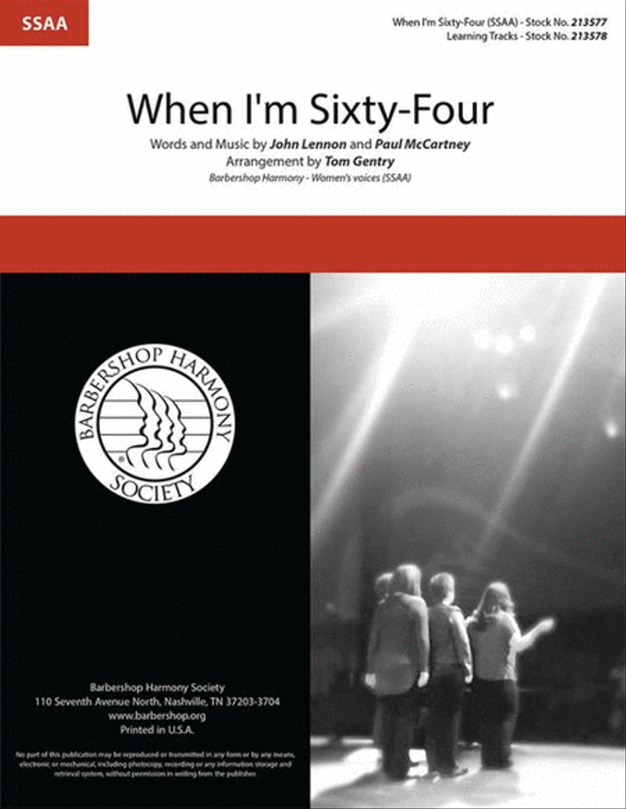 When I'm Sixty-Four When I'm Sixty-Four SSAA scores gallery preview page 2