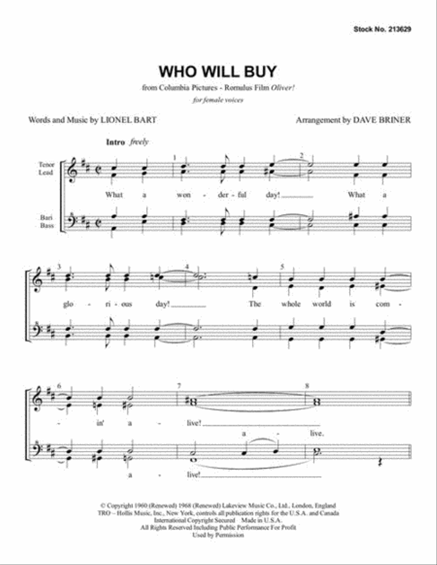 Who Will Buy Who Will Buy SSAA scores gallery preview page 3