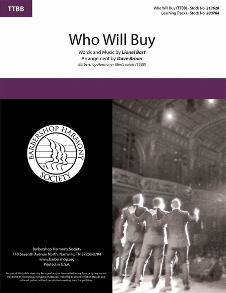 Who Will Buy Who Will Buy TTBB scores gallery preview page 1