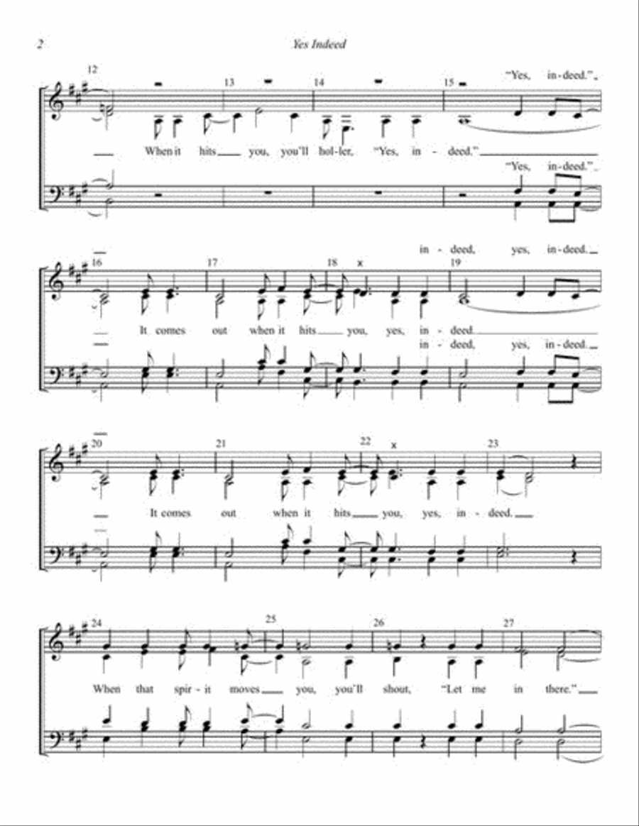 Yes Indeed Yes Indeed 4-Part scores gallery preview page 4