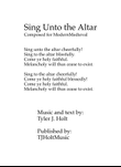 Sing Unto the Altar, Op. 7