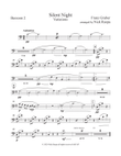 Silent Night - Variations (full orchestra) Bassoon 2 part