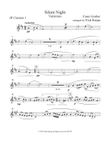 Silent Night - Variations (full orchestra) Clarinet in B Flat 1 part
