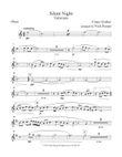Silent Night - Variations (full orchestra) Oboe part