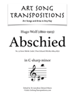 WOLF: Abschied (transposed to C-sharp minor)