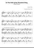 In The Hall of the Mountain King (Easy Piano/Beginner) with finger number guides