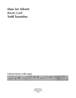 Mass for Advent - Rorate Caeli - Voice with Organ or keyboard