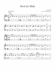 Deck the Halls Jazzy Easy Beginner