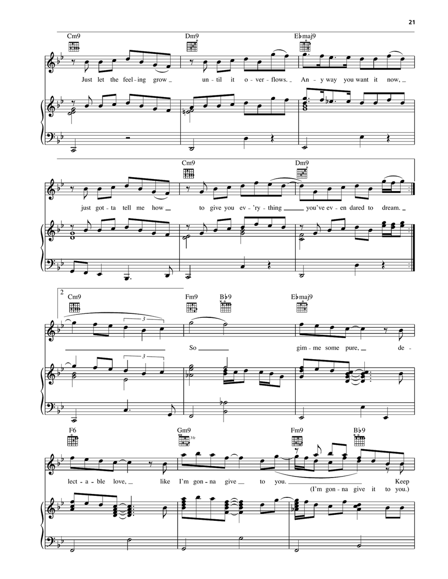 Bliss Bliss Piano, Vocal, Guitar scores gallery preview page 4