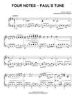Four Notes - Paul's Tune