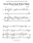 Handel: Seven Pieces from Water Music for Piano Trio
