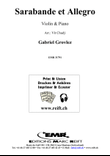 Sarabande et Allegro