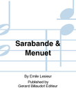 Sarabande & Menuet