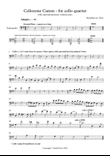 Cellozone (Pachelbel) Canon for 4 or 5 cellos, or playalong music-minus-one