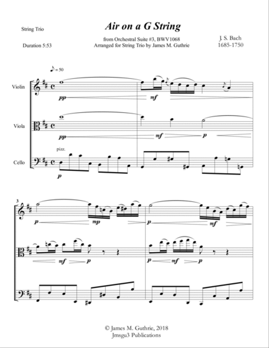 Guthrie: The String Trio Wedding Collection String Trio scores gallery preview page 3