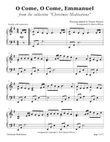 O Come, O Come, Emmanuel (LARGE PRINT Piano Solo)
