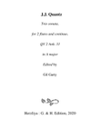 Trio sonata QV 2 Anh. 33 for 2 flutes and continuo in A major