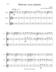 Welcome sweet pleasure for 3 flutes