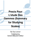 Precis Pour L'Etude Des Gammes