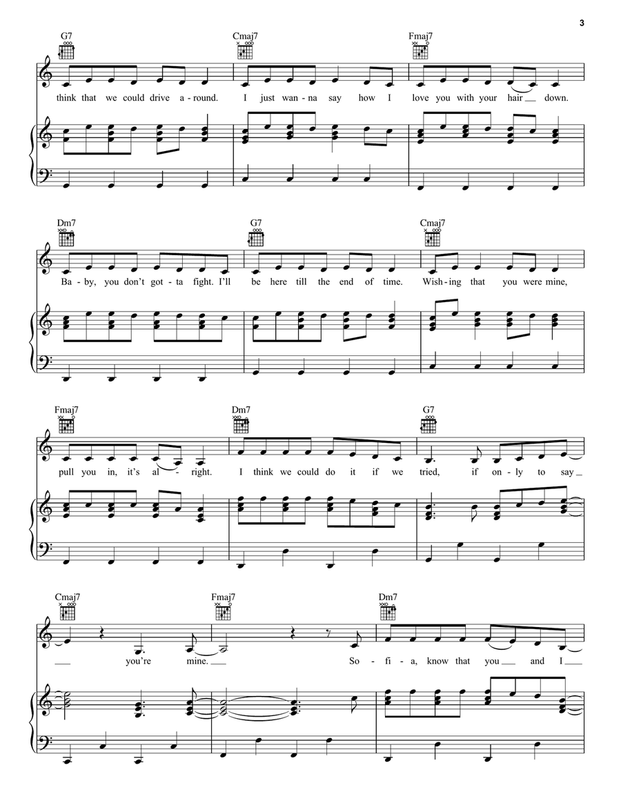 Sofia Sofia Piano, Vocal, Guitar scores gallery preview page 3
