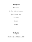 Trio sonata QV 2 : 22 (Anh. 14) for flute, violin (or 2 flutes) and continuo in E minor