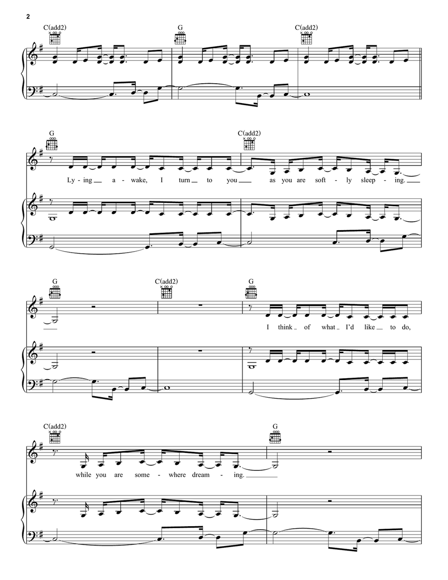 Live For Loving You Live For Loving You Piano, Vocal, Guitar scores gallery preview page 2