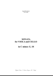 Boccherini - SONATA for Viola and Cello in C minor - G. 18 - Arr. by Renato Tagliabue