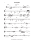 Worship You (Lead Sheet)