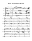 Angels We Have Heard on High for flute trio or two flutes and alto flute