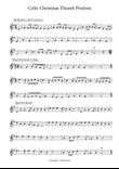 Cello Christmas Thumb Position