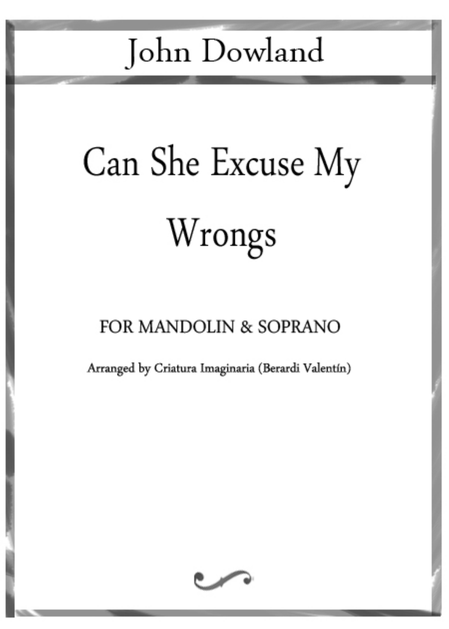 Can she excuse my wrongs - Mandolin & Soprano High Voice scores gallery preview page 2