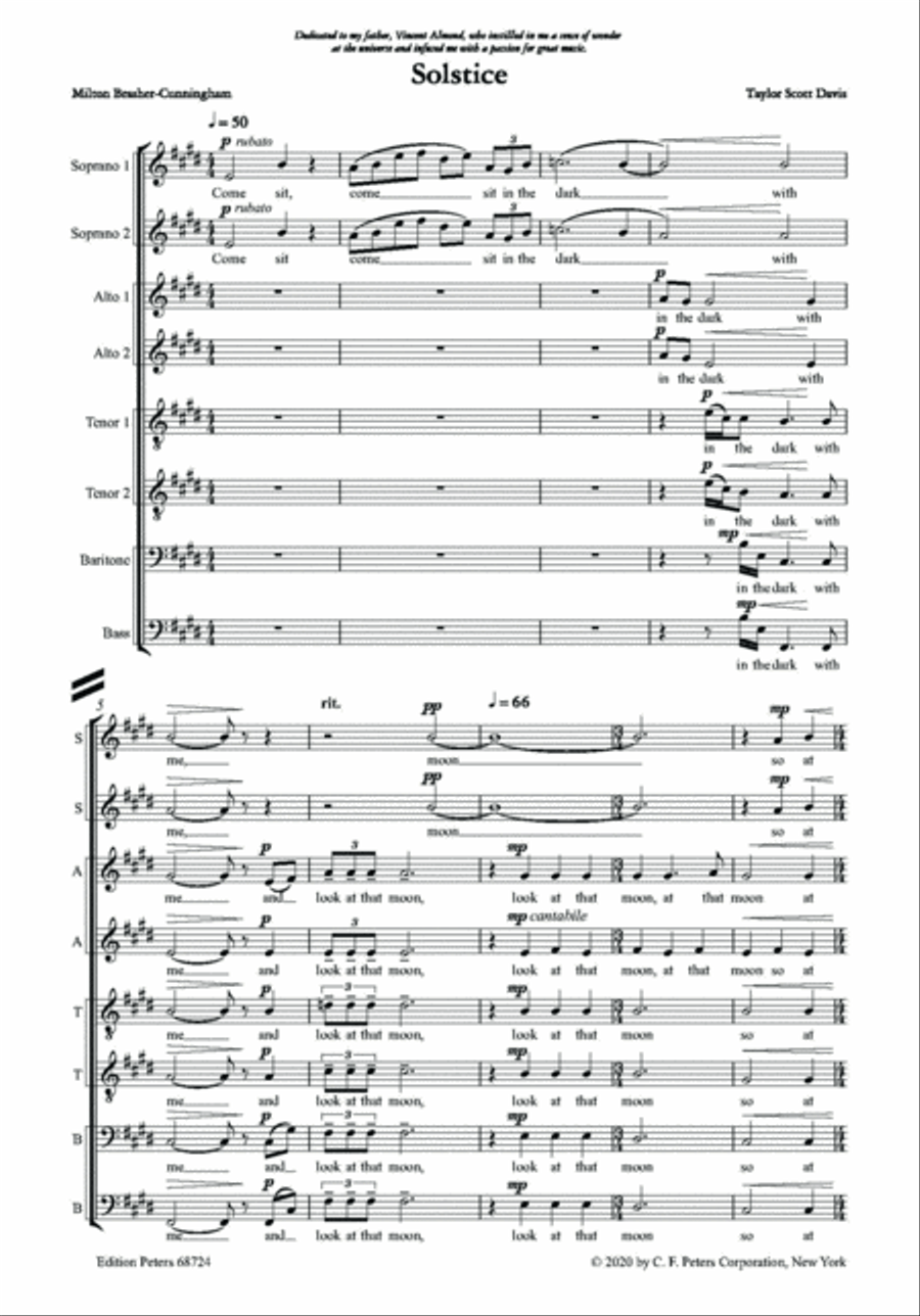 Solstice for SSAATTBB Choir SSAATTBB scores gallery preview page 3