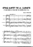 'String Sonata For..er..Clarinets' by Hans Heinrich XIV Bolko Graf Von Hochberg, arranged for Mixed
