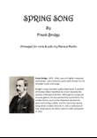 Spring Song by Frank Bridge arranged for viola & cello