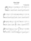 Silent Night (easy piano solo)