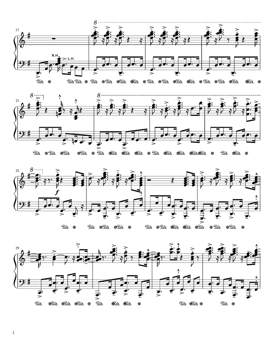Jingle Bells Boogie Piano Solo scores gallery preview page 2