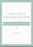 Can't Help Falling In Love