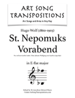 WOLF: St. Nepomuks Vorabend (transposed to E-flat major)