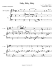 Holy, Holy, Holy--alto sax solo
