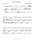 Holy, Holy, Holy--cello solo