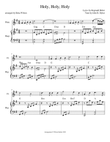 Holy, Holy, Holy--harp/flute duet