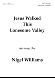 Jesus Walked This Lonesome Valley, for Clarinet and Bassoon