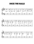 Deck the Halls for Very Easy Piano mini preview