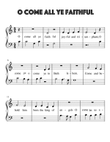 O Come All Ye Faithful for Very Easy Piano mini preview