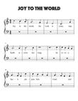 Joy To The World for Very Easy Piano mini preview