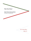 Viola solo-The First Noel