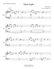 Silent Night for early intermediate pianist