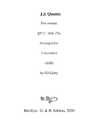 Trio sonata QV 2 Anh. 15a (arrangement for 3 recorders)