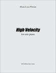 High Velocity for solo piano